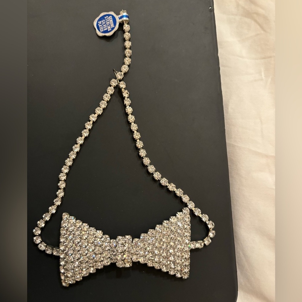 Vintage sterling silver plated choker